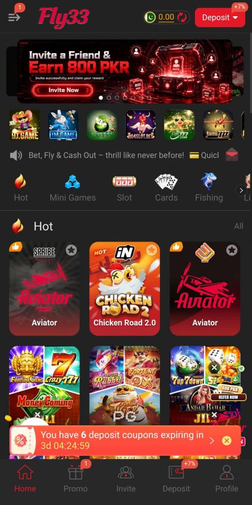 FLY33 Game Download Real Money Earning App In Pakistan